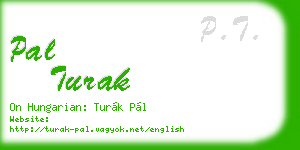pal turak business card